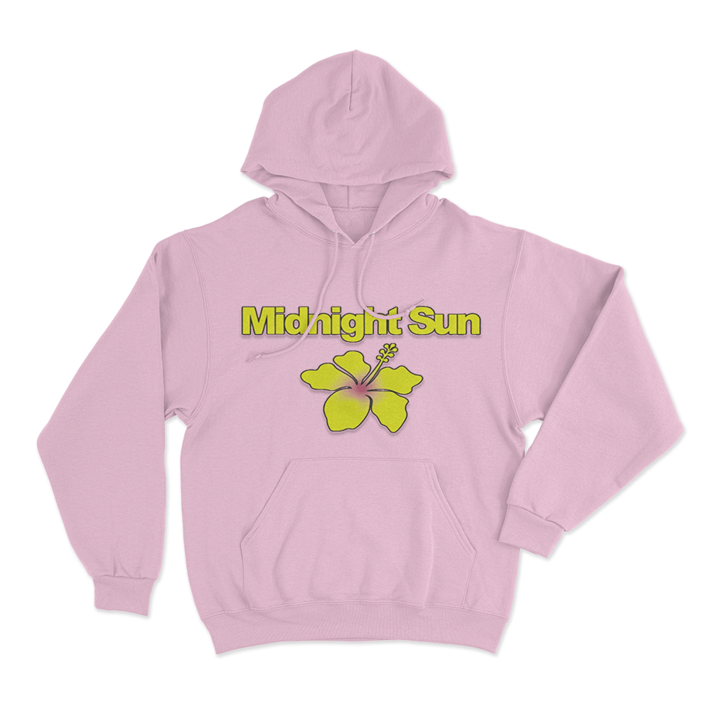 Midnight Sun Hibiscus Hoodie Pink Midnight Sun Hibiscus Hoodie Pink