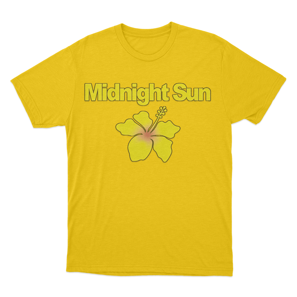 Midnight Sun Hibiscus T Shirt Yellow Midnight Sun Hibiscus T Shirt Yellow