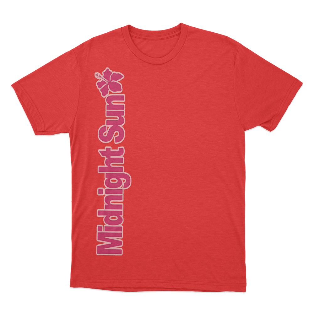 Midnight Sun Never Ending Tour T Shirt Red Midnight Sun Never Ending Tour T Shirt Red