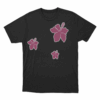 Pink Hibiscus Trio T Shirt Black