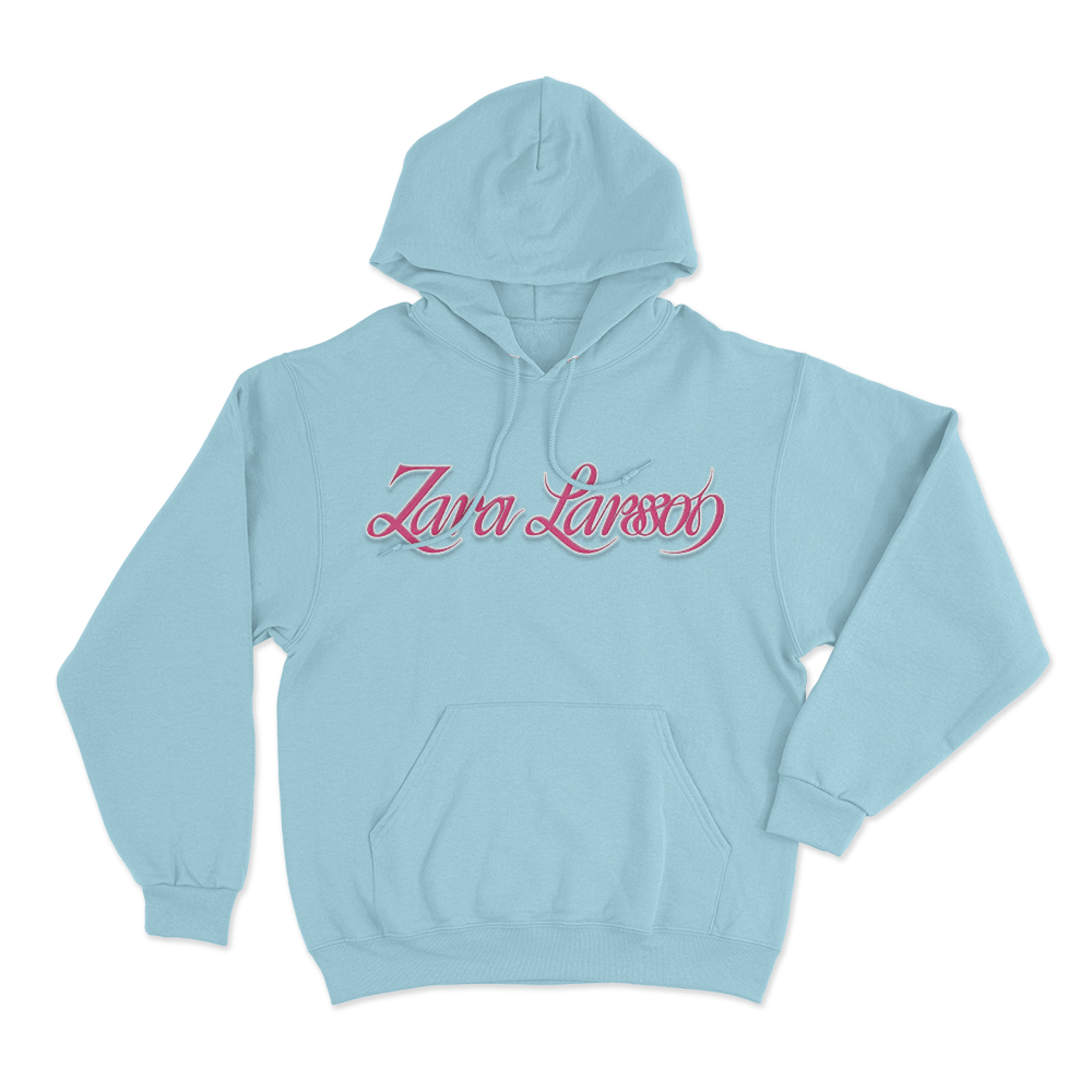 Zara Larsson Pink Hoodie Sky Blue Zara Larsson Pink Hoodie Sky Blue