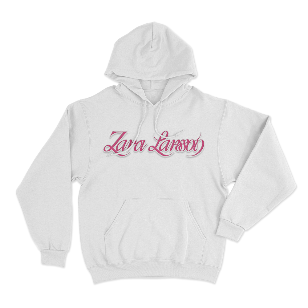 Zara Larsson Pink Hoodie White Zara Larsson Pink Hoodie White