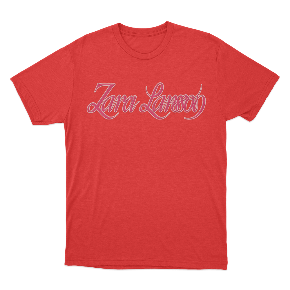 Zara Larsson Pink T Shirt Red Zara Larsson Pink T Shirt Red