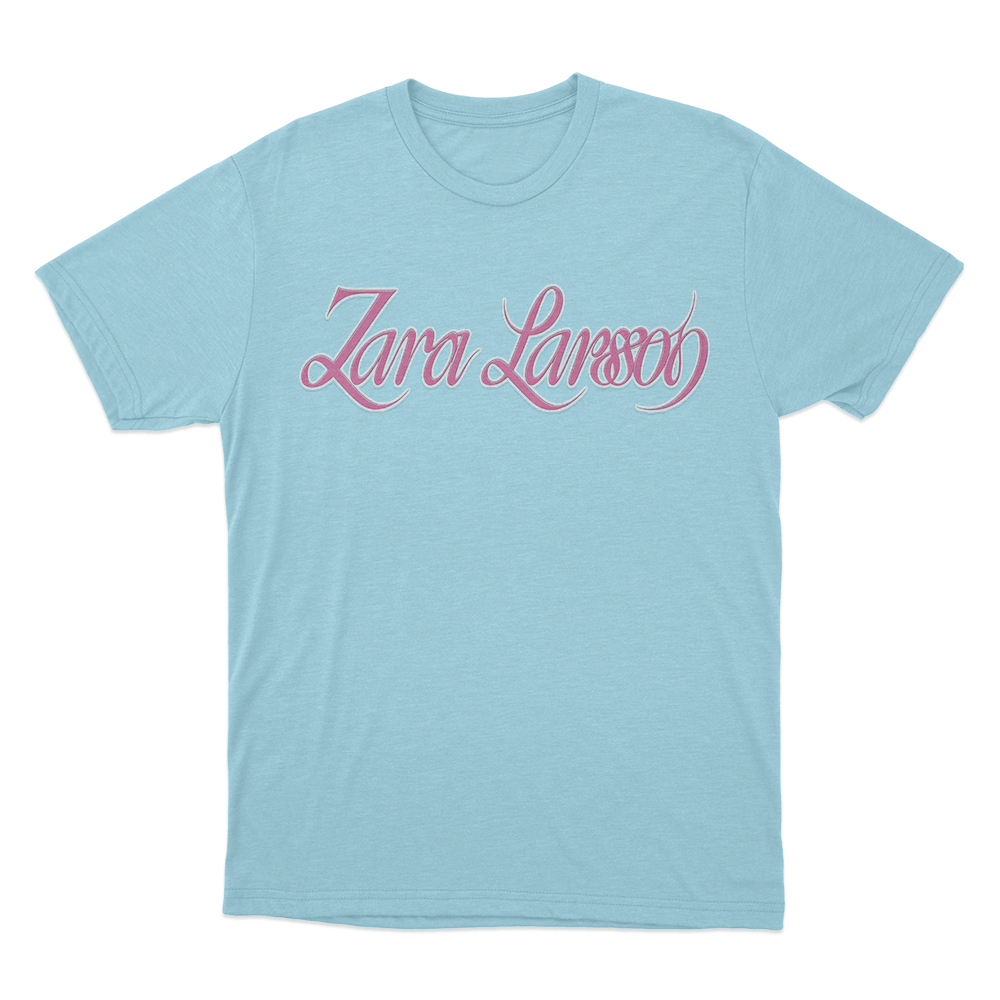 Zara Larsson Pink T Shirt Sky Blue Zara Larsson Pink T Shirt Sky Blue